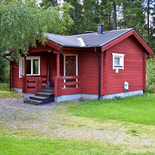 Röd stuga – Gaffelbyn Vandrarhem i Sundsvall